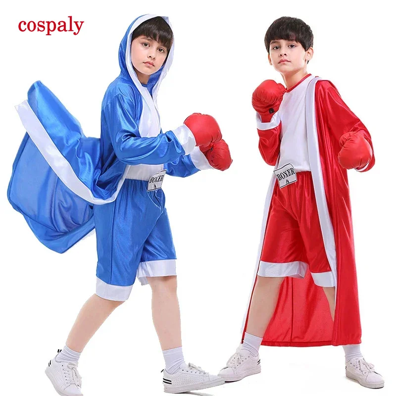 A Purim Champion Tough Boxer For Boy Costume Book Week Outfit Cosplay Carnival Halloween Fancy Party Dress