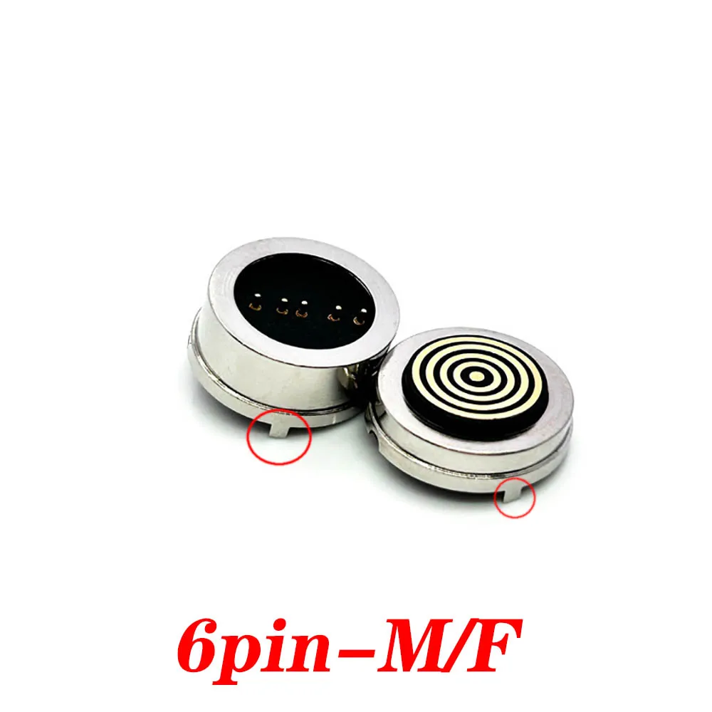 4/5/6Pin Waterproof Magnetic Pogo Pin Connector Spring Loaded Male Female 360 ° blind suction DC Signal transmission charging