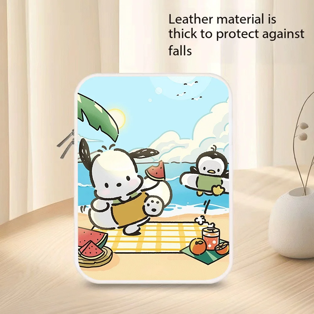 

Cartoon Storage Bag Hello Kitty Kurome Pachacco10 11 12 13 14 15 Inch Pu Tablet Bag Laptop Sleeve Bag for Macbook Holiday Gift