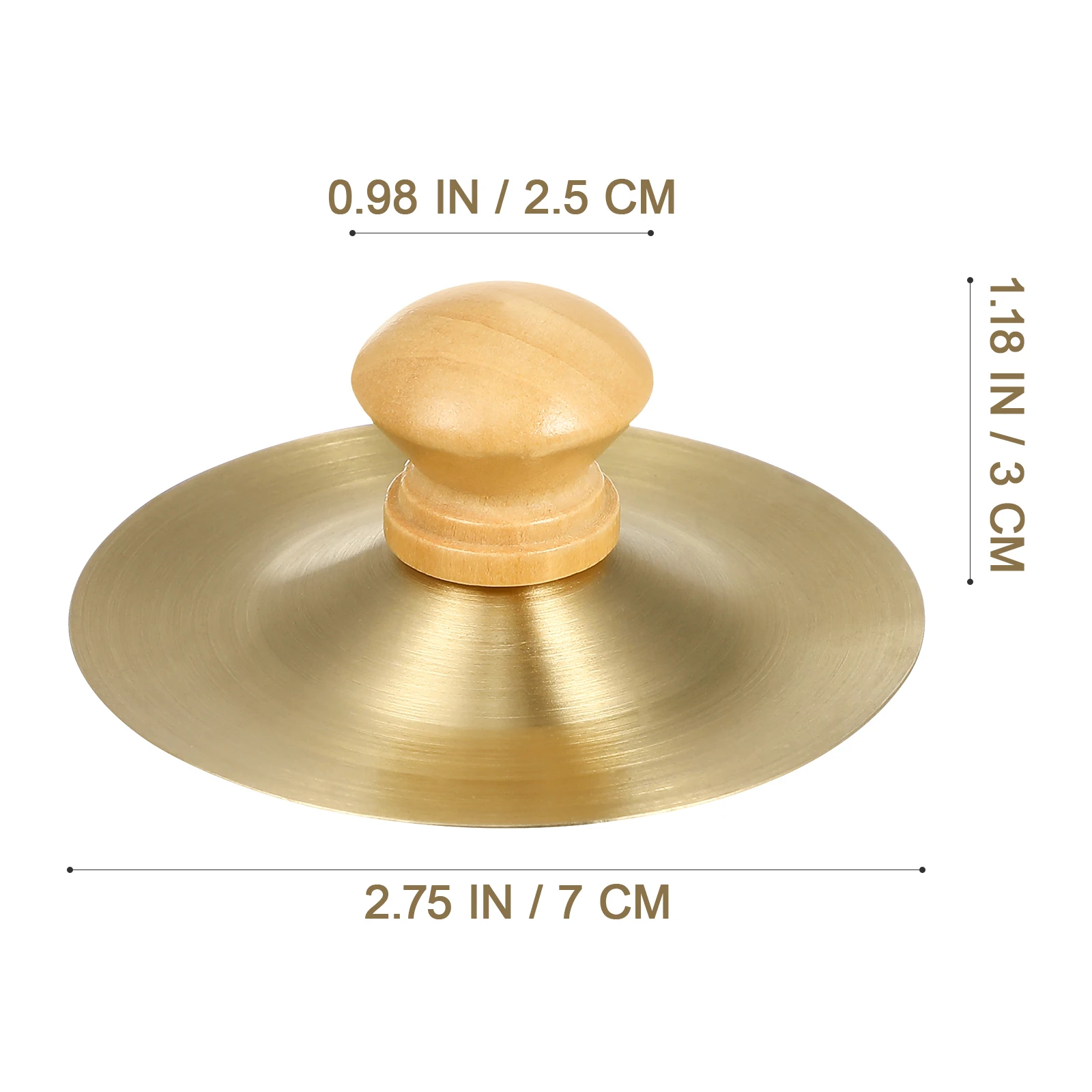 

4 Pcs Music Toys Children's Percussion Instrument Play Cymbals Kid Hand Bell Kids Toddler Golden Baby Finger
