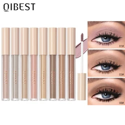 QIBEST Matte Liquid Eyeshadow Cream Smooth Eye Makeup Long Lasting Waterproof Eye Shdaow Stick Blush Dual Purpose Contour Shadow