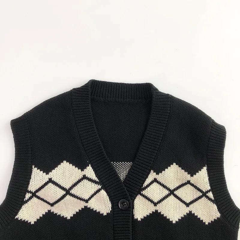 Autumn Kid Simple Casual Knitted Cardigan Vest Boy Baby Solid Knitting Pants Girl Children Knit Cotton Waistcoat Infant Knitsuit