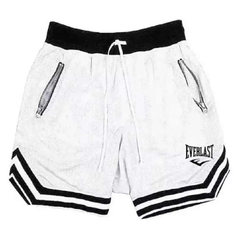 

Спортивные баскетбольные шорты для фитнеса для мужчин, летние трендовые повседневные свободные и дышащие сетчатые шорты, модные спортивные брюки в стиле хип-хоп