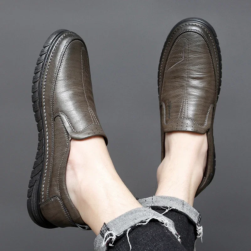 

Men's Loafers Leather Flats Classics Driving Shoes Platform Footwear Men Casual Formal Business Shoes Zapatillas Para Hombre