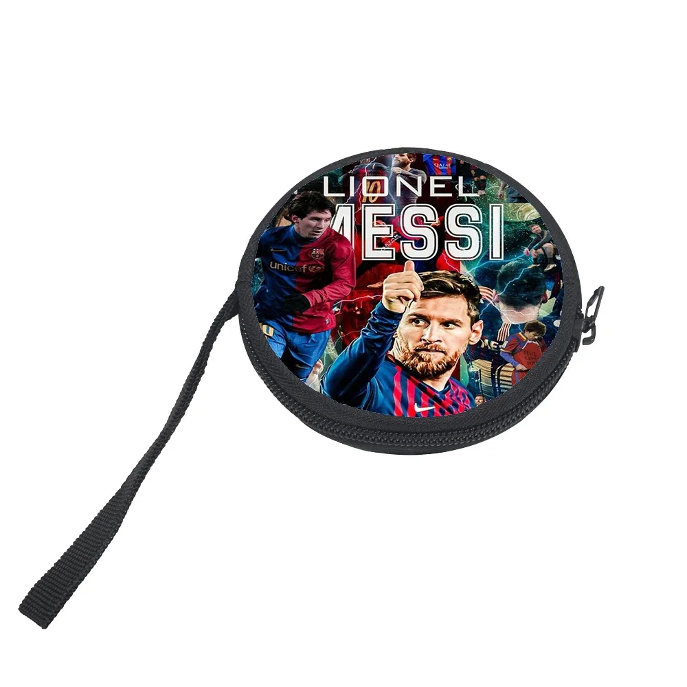 Small Purse Football M-Messi 10 Handbags For boy Girls Round Shape Mini Coin Purse Wallet
