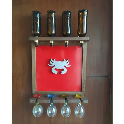 Bahat Crab Li Wood Beer Wine Kadehlik Goblet Hanger