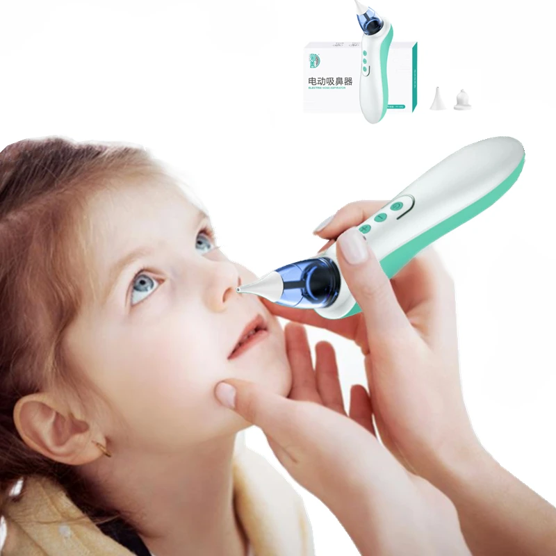 Rechargeable Nasal Aspirator Nose Cleaner Silicone Suction Head Adjustable Nasal Congestion Cleans Nose Cleaner For Child Adults