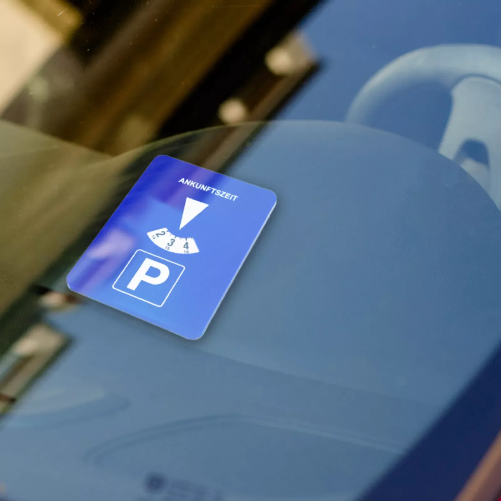 

1pcs Car Electronic Parking Timer Plastic Parking Clock Sign Compact Blue Electronic Parking Meter Automobile Accessory