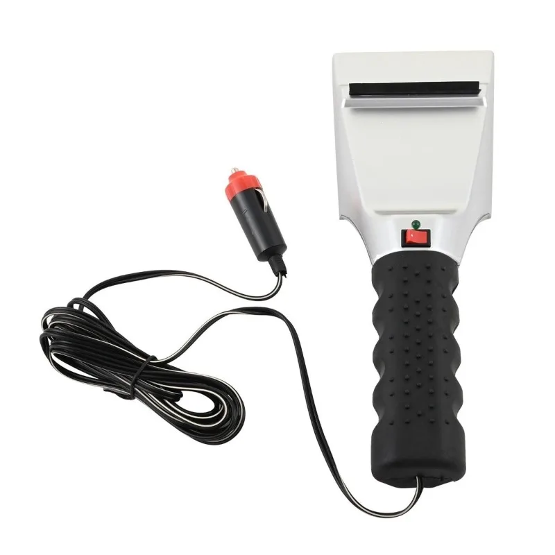 12 volt electric snow removal shovel quickly melts ice, snow sweeping artifact winter