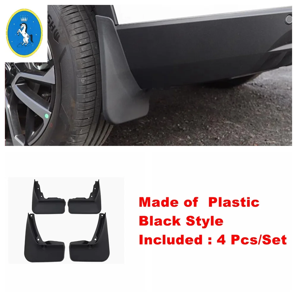 Plastic Auto Mud Flaps Mudguard Splash Guard Fender Protection Cover Kit For Changan UNI-K UNIK 2021 - 2024 Exterior Accessories