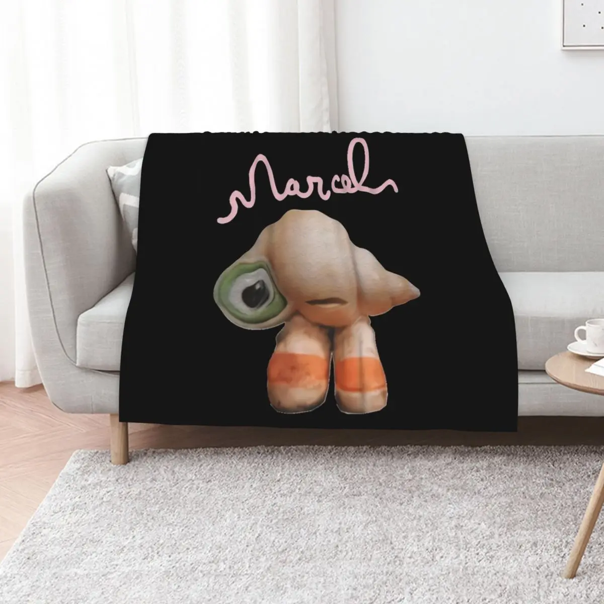

Marcel-the-Shell-with-Shoes-On-Live-Action-Classic-T-Shirt Throw Blanket Soft Plaid Hairy Extra Large Throw Heavy Blankets