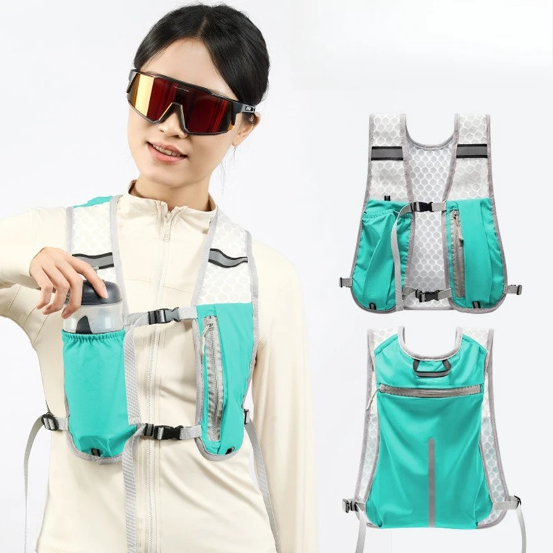 

Дышащий, сверхлегкий рюкзак для бега, марафонский велосипед, мобильный телефон, бутылка для воды, хранилище, рюкзак, сумка-жилет