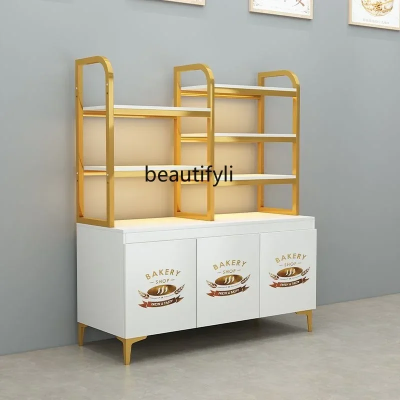 Bread Cabinet Multi-layer Snack Shelf Biscuit Side Cabinet Baking Cake Shop Nakajima Bread Shelf Bulk