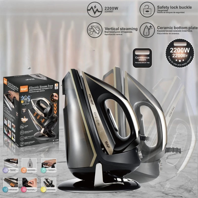 Electric Steam Iron for Clothes Detachable Base Plate Large Steam Capacity High Power Household Commercial Hotel Garment Steamer