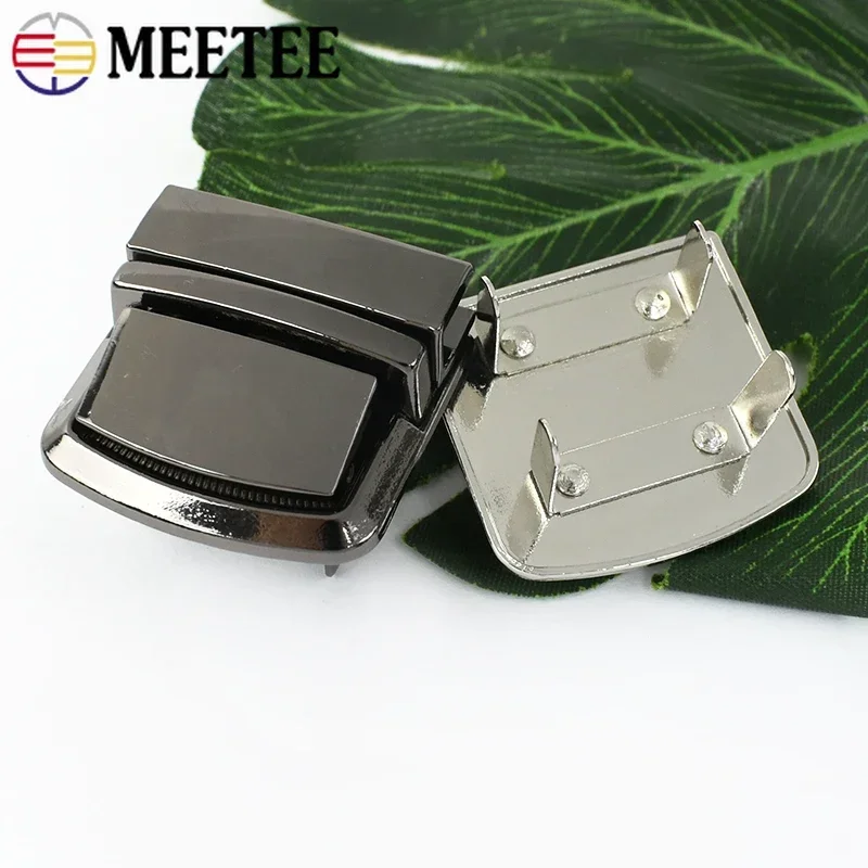 2/5pcs Meetee Metal Bag Snap Lock Handbag Closure Buckles DIY Purse Clasps Locks Button Bags Accessories Replacement Buckle