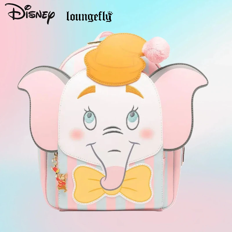 

Disney Loungefly Mini Dumbo Backpack Flying Circus Tent Women'S Casual Travel Purse Student Satchel Daily Fashion Bag