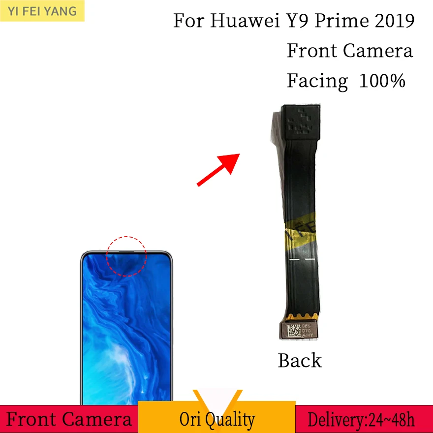 Front Camera for Huawei Y9 Prime 2019, Front Camera, Main Facing, Small Camera Module Flex Replacement, Repair Spare Parts,