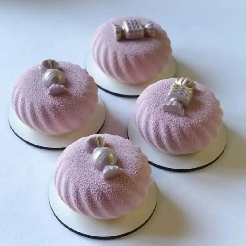 

6-контактная форма для мусса в форме булочки, форма для выпечки, французская форма для десерта