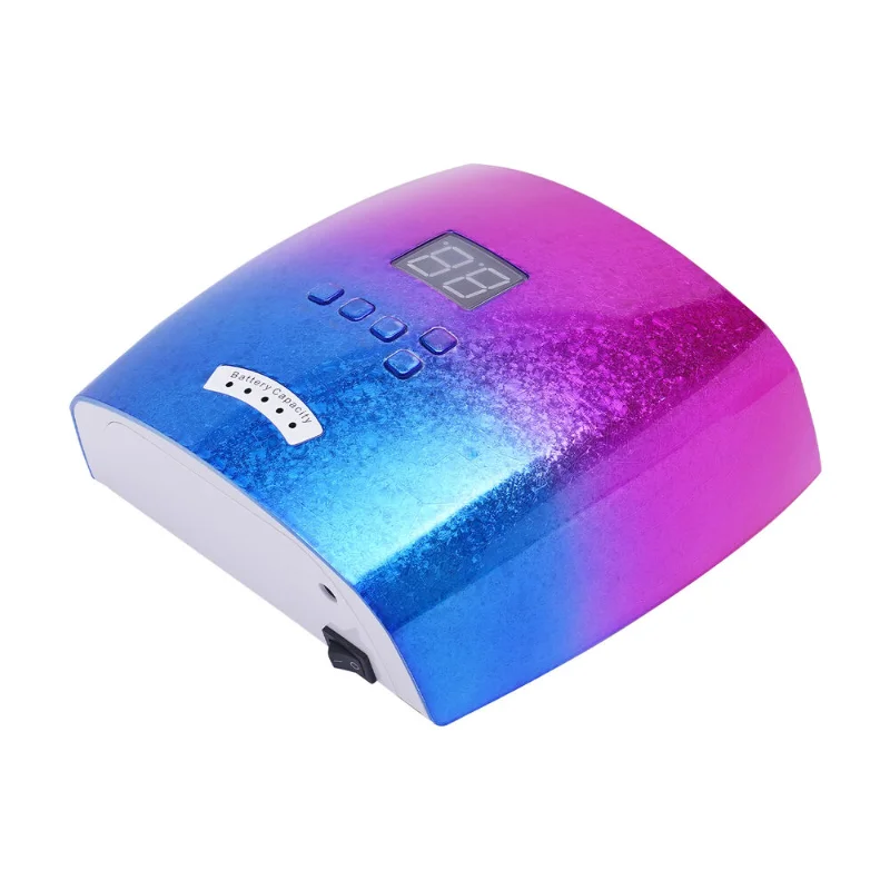 Asciugatrice per smalto gel senza fili ricaricabile da 48 W S10 Asciugatrice per pedicure Lampada per manicure senza fili ricaricabile Lampada LED UV per unghie