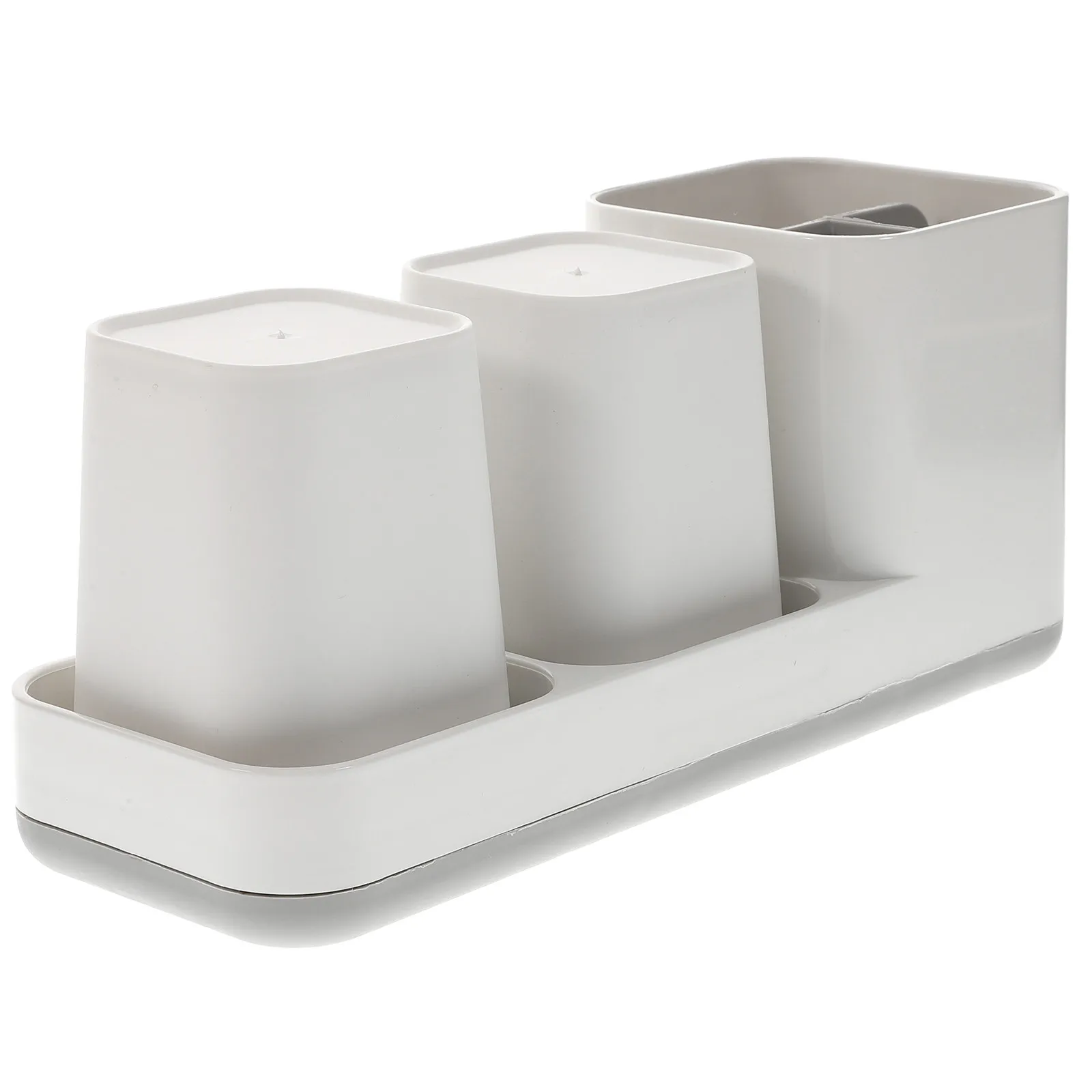 

1Pcs Thickened ABS Toothbrush Stand Toothpaste Rack Bathroom Storage Holder for Toothbrushes Razors Combs Facial Tools Wash Cup