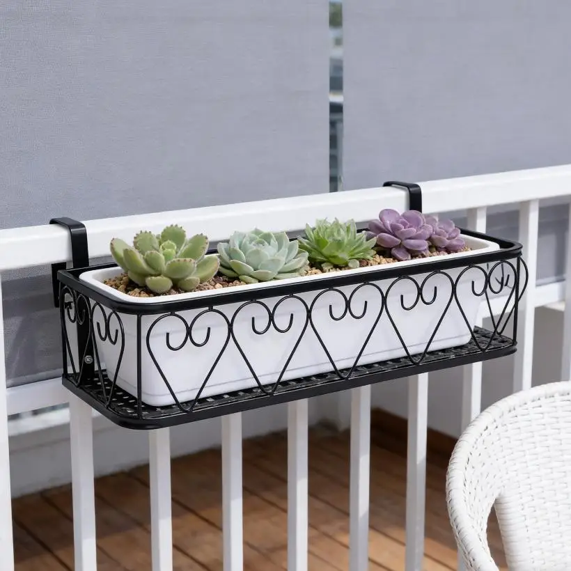 

Plant Stand for Pots Outdoor Metal Flower Pot Holder Shelf Display Rack for Garden Patio Balcony Indoor Home Decor Space Saving