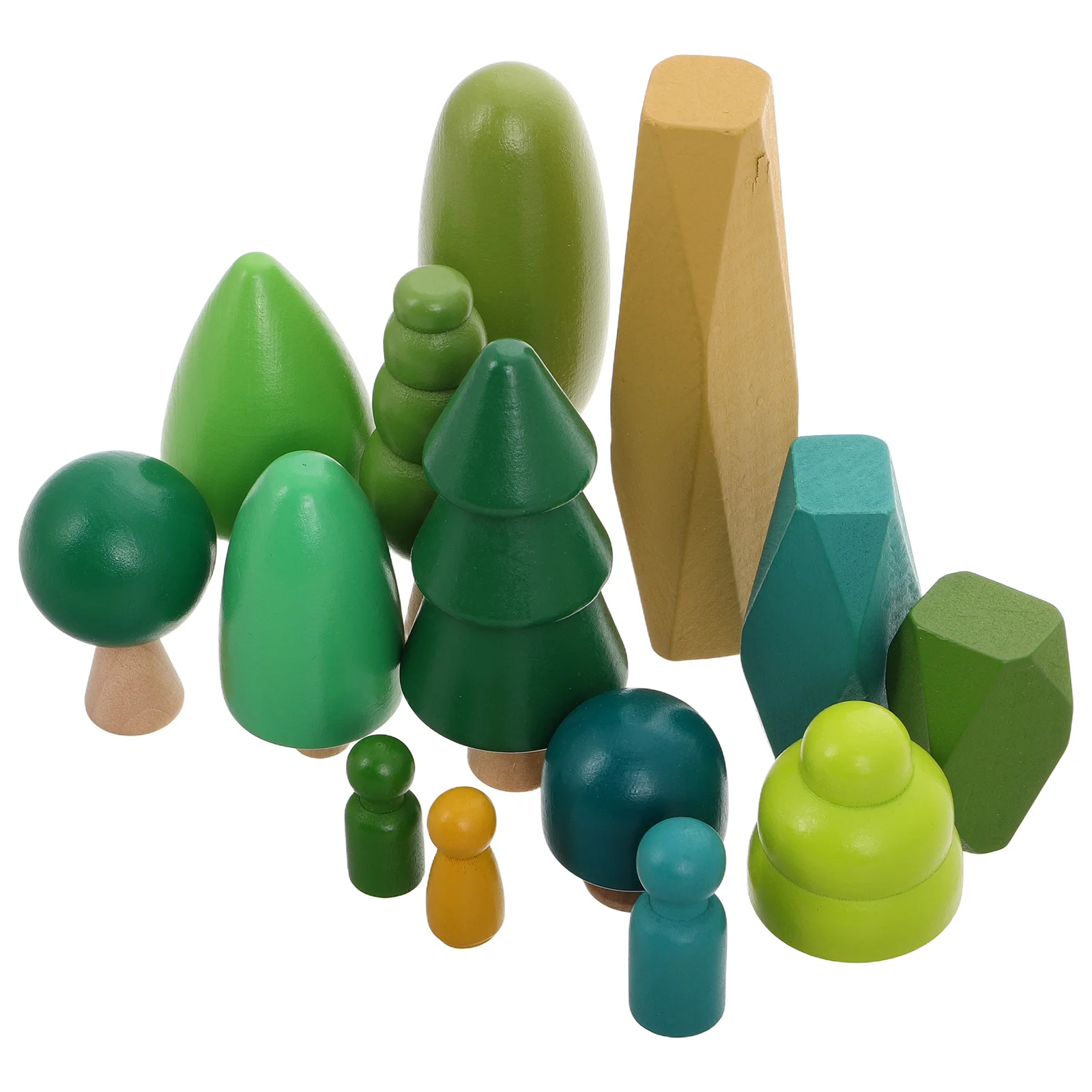 1 Set Holzbaumblock-Set, starke Struktur, bruch nie leicht, unterstützt ideal als Belohnungsgeschenk zum Kindertag