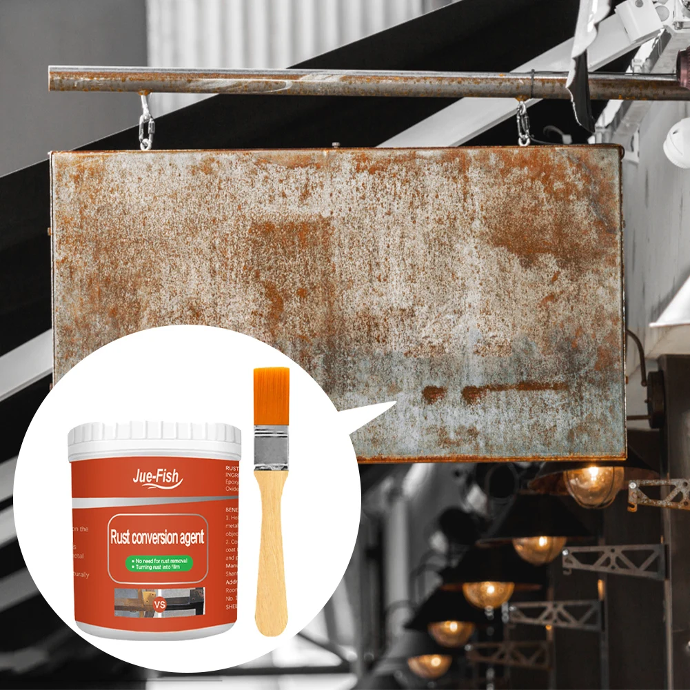 100/300g Metal Rust Remover Rust Removal Converter Multi Purpose Water Based Metallic Paint Car Coating Primer Rust Inhibitor