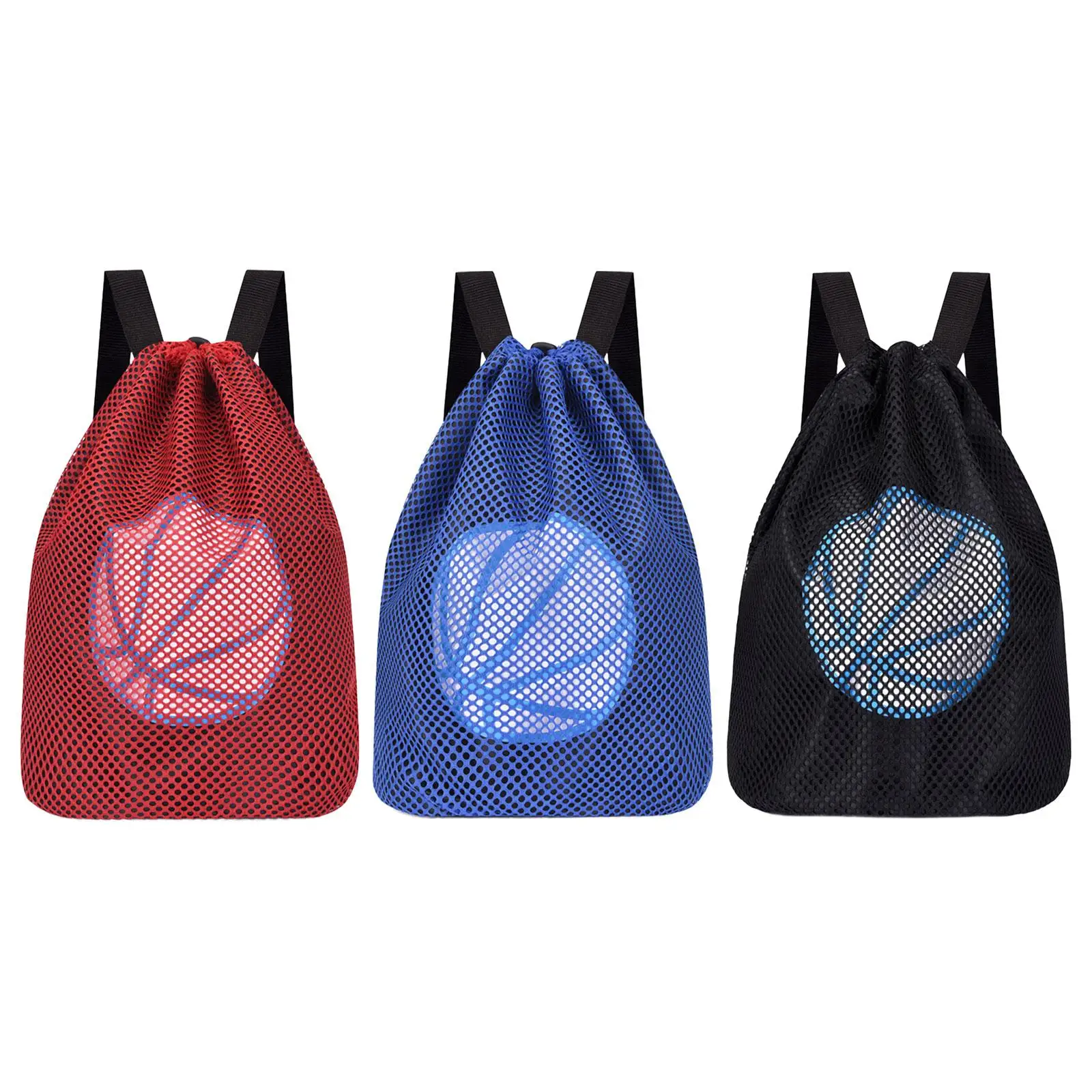 Basketball Backpack 8L Capacity Sports Drawstring Backpack Rucksack for Camping Volleyball Training Hiking Travel Shopping