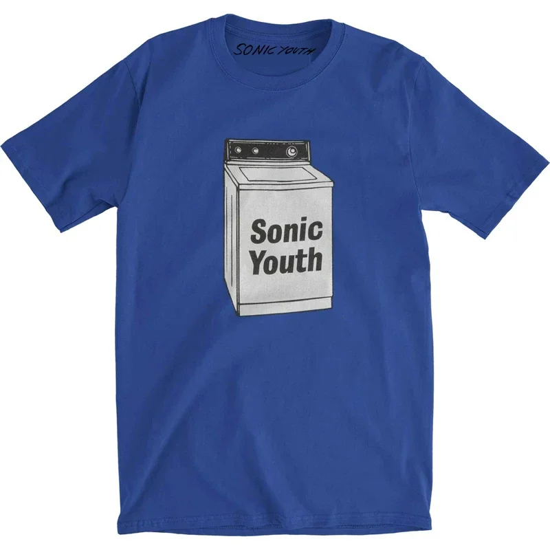 Sonic Youth Washing Machine Album Casual T-Shirt Men's and Women's Luxury Brand Top Band Album Rock T-shirt High Quality