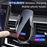 For Mitsubishi Eclipse Cross ASX Outlander PAJERO,Wireless Charging Car Mobile Phone Holder Auto Magnetic Fixed Bracket Charger