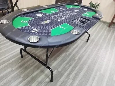 A Texas Poker Chess Room Dedicated Chips Table Legs Desktop Foldable Color Size Customizable Tablecloth