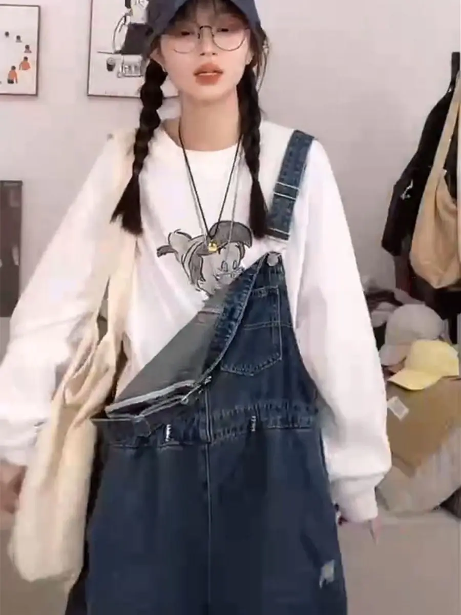 Jean Jumpsuits For Woman Blackgray Bottoms Femme Aesthetic Glam Popular Fly Slim Fit Bright Gold Sequin Commute Thick Bowknot