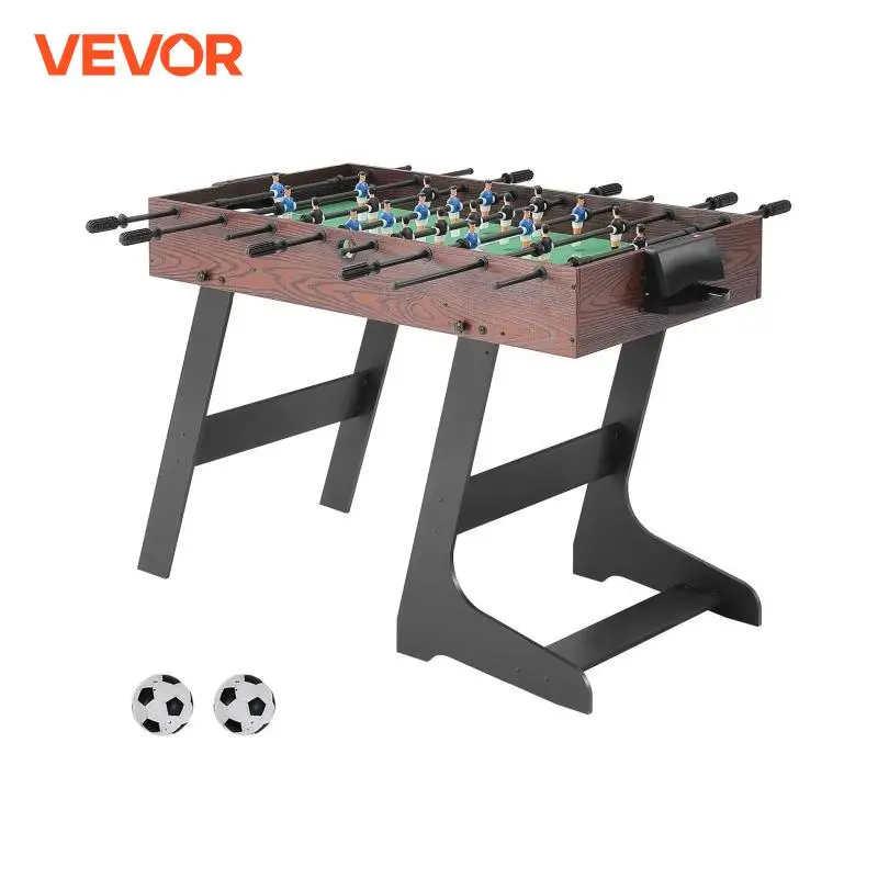 VEVOR Biliardino Pieghevole, Biliardino di Dimensioni Standard da 42 Pollici, Biliardino da Interno di Dimensioni Intere per Casa, Famiglia e Sala Giochi, Calcio con Set da Biliardino
