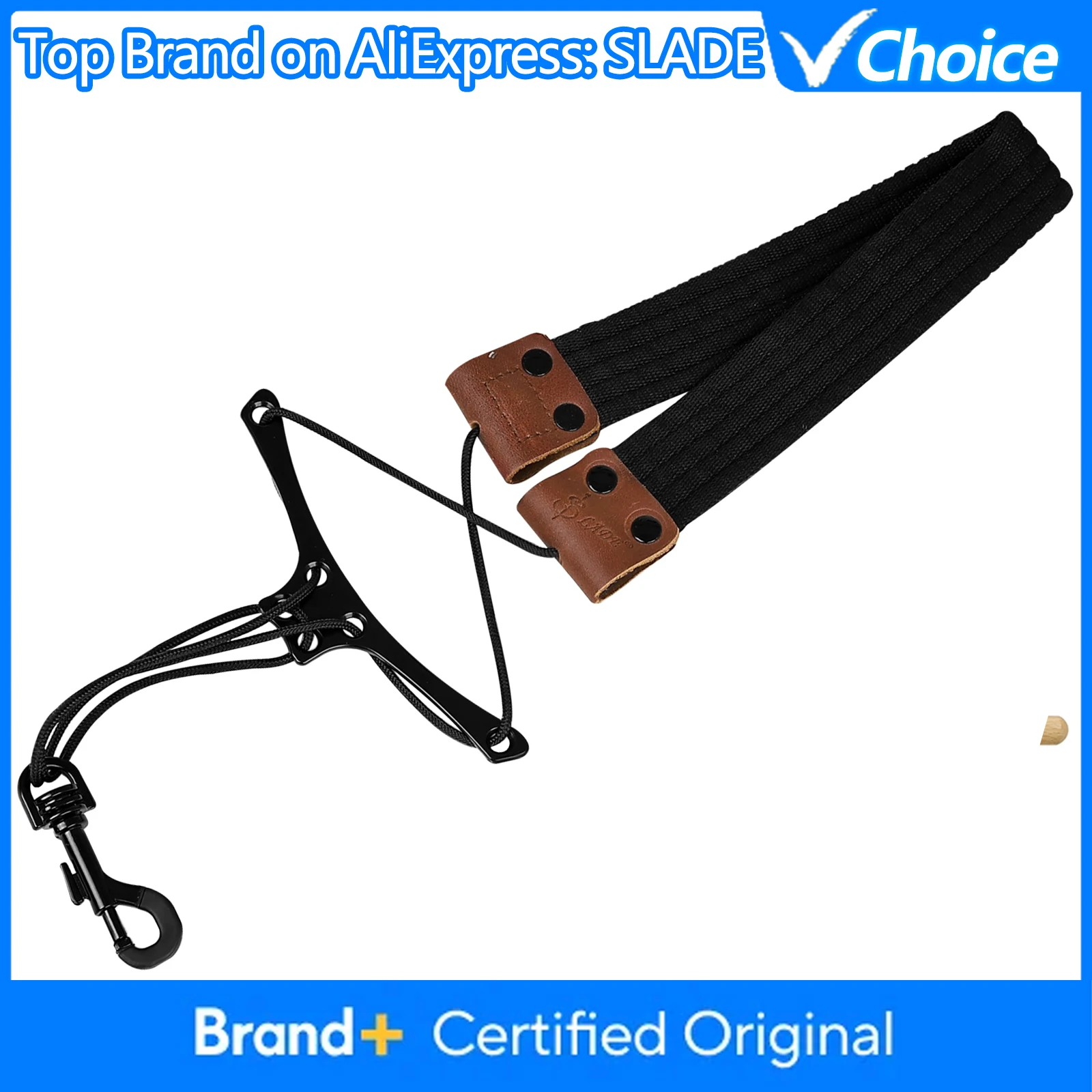 

Ремешок для саксофона SLADE, двухслойный шейный ремешок с резьбовым отверстием, ультратонкая сетчатая лента из волокна, кожаный шейный ремешок для саксофона Crazy Horse