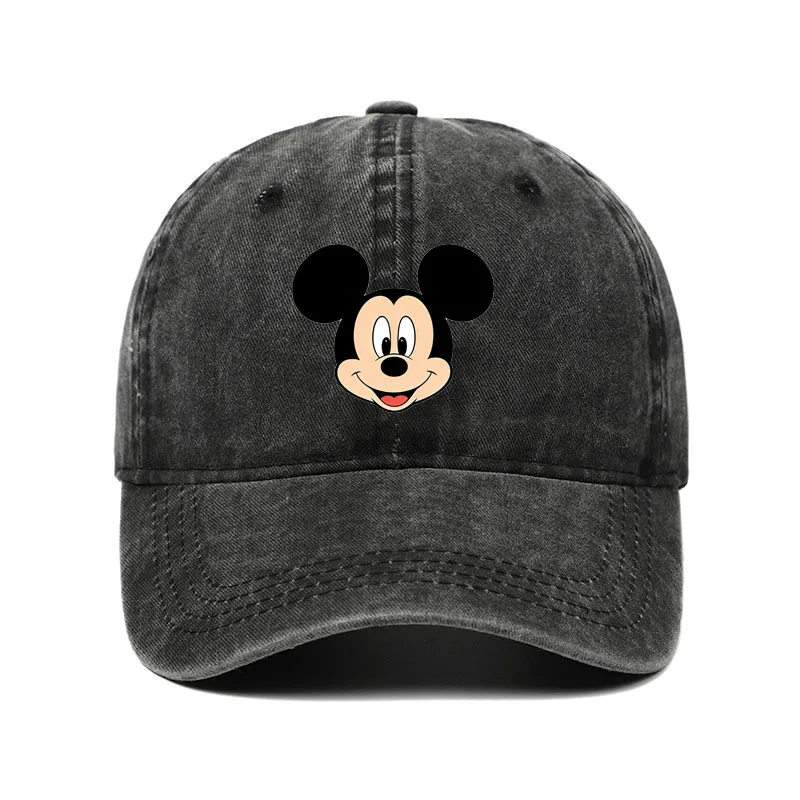 Gorra de Béisbol Unisex Vintage con Estampado de Mickey y Minnie, Gorra Trucker de Dibujos Animados para Hombre y Mujer, Ajustable con Cierre a Presión, Estilo Casual Hip Hop
