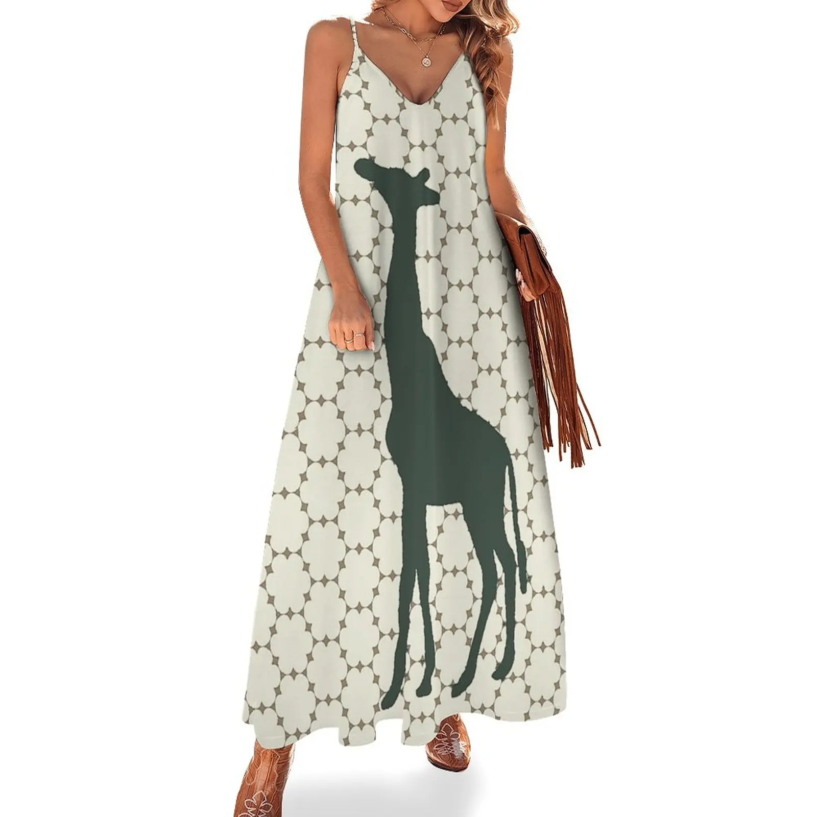 

Giraffe in the Woods Sleeveless Dress long dresses for women Bride dresses women clothing 2025 new arrivals Dress