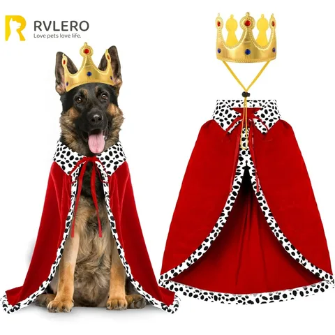 Halloween Pet King Cape with Crown