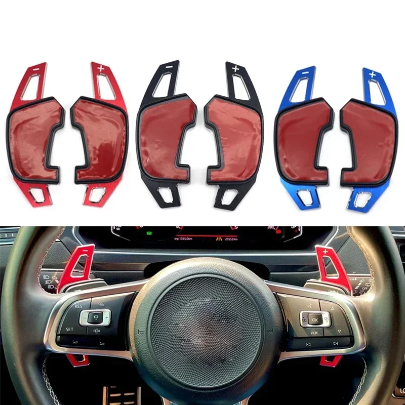 Car Steering Wheel Paddle Shift Extend Shifter Sticker For VW Golf 7 GTI MK7 GTE GTD RLINE POLO Scirocco Jetta GLI PASSAT T-ROC