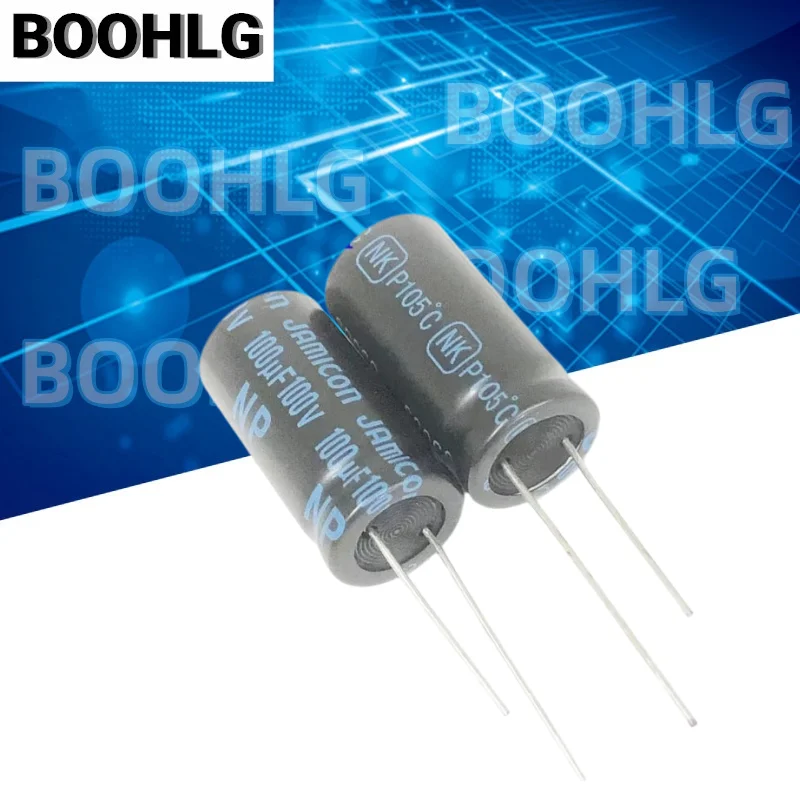 5PCS Speaker Bass crossover NP Non-Polar Electrolytic Capacitor 100V 100UF 16X32mm