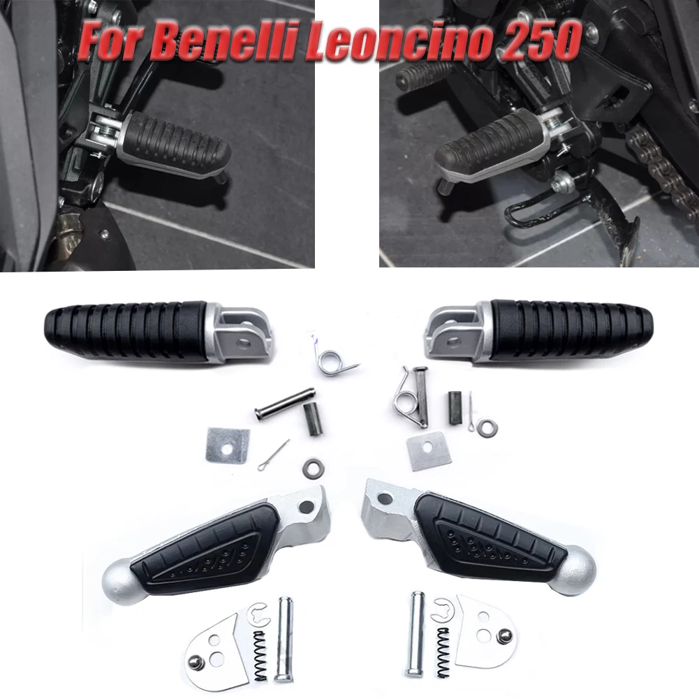 Motorcycle Footrest Foot Rest Pedal For Benelli Leoncino  250 BJ250 Front And Rear Parts Pedal Bracket Pedal Support