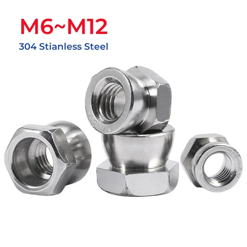 M6 M8 M10 M12 304 Stianless Steel Nut Break Off Shear Anti Theft Breakaway Twist Security Nuts