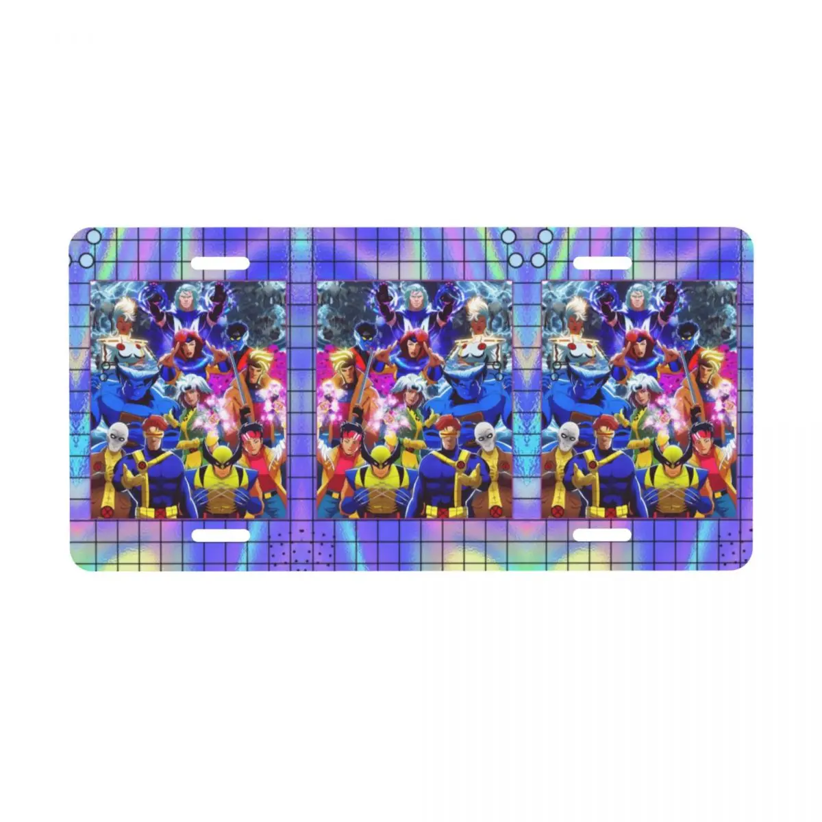 

Обои с супергероями X-Men, номерной знак, новинка, передний номерной знак автомобиля, алюминиевый металлический знак, косметическая бирка 6 х 12 дюймов