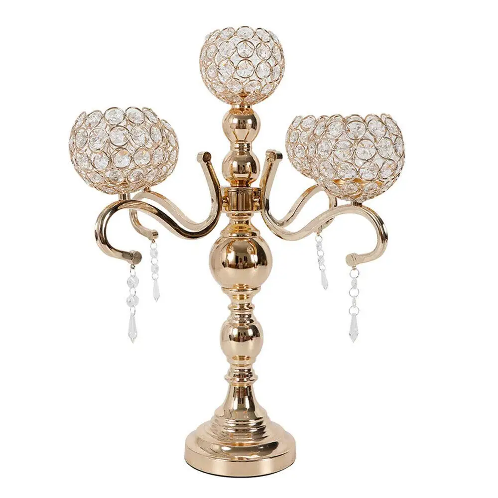 5 braços candelabro casa férias peça central decorativa castiçal castiçal para natal, casamento, festa, mesas de jantar, hom
