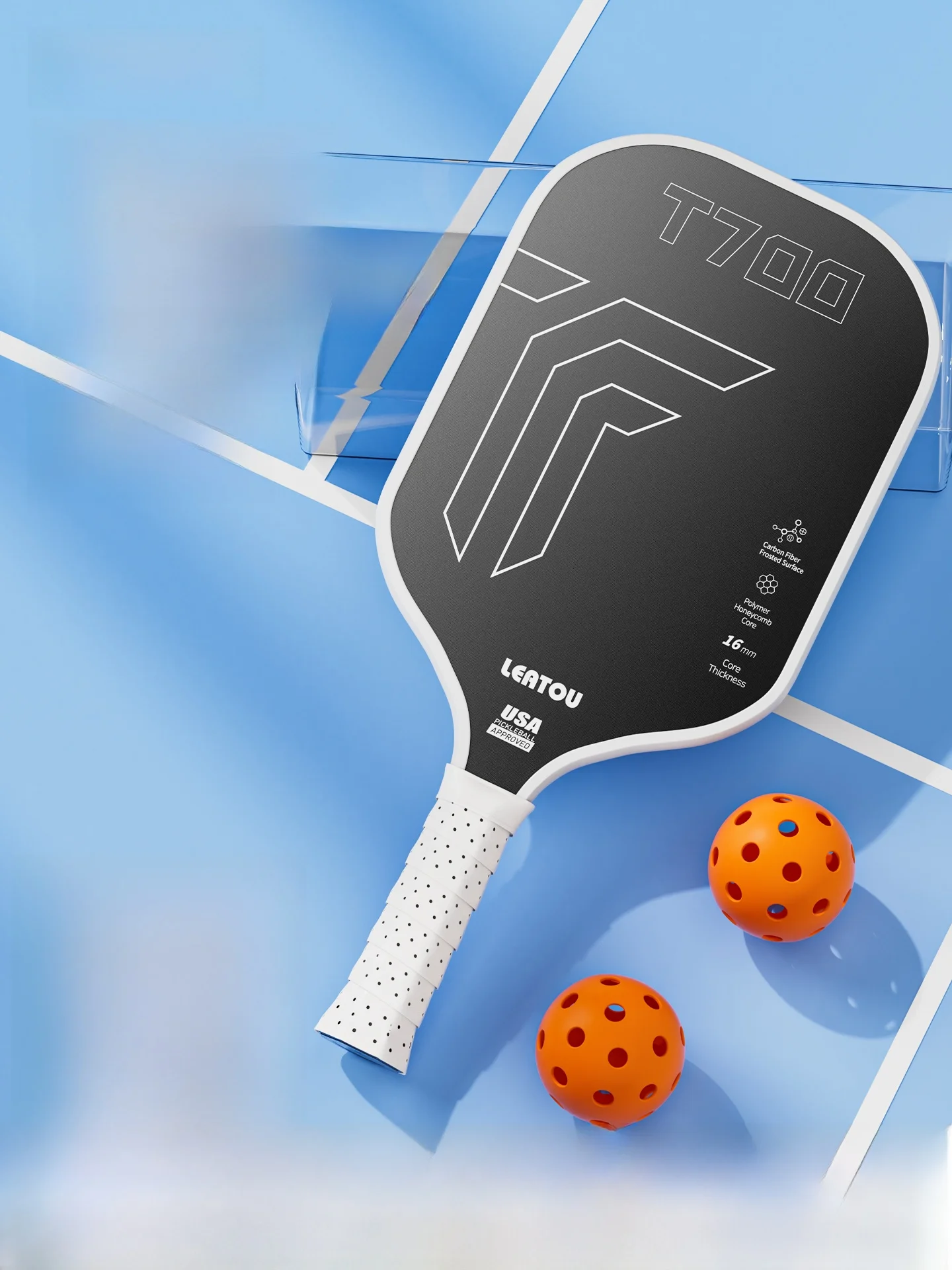 pickleball-racket-set-high-end-matte-finish-carbon-fiber-t700-full-match-grade-professional-kit-leatou-tx16-series-sports-fit
