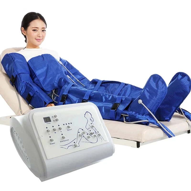 Máquina De Pressoterapia De Pressão De Onda De Ar, Drenagem Linfática, Terapia A Vácuo, Relaxamento Muscular, Perna e Cintura, Massagem Corporal, Compressão De Ar