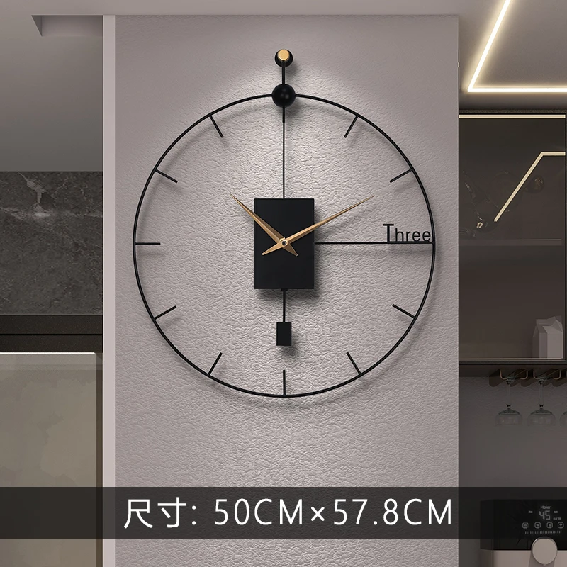 

Wall clock Living room No punching Household simple creative wall watch Fashion restaurant clock