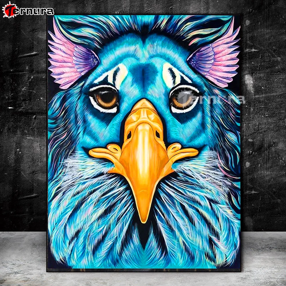 Full Square round Drill birds Eagle 5D rhinestone DIY Diamond Painting 3D Embroidery Cross Stitch Mosaic gift Home Decoration