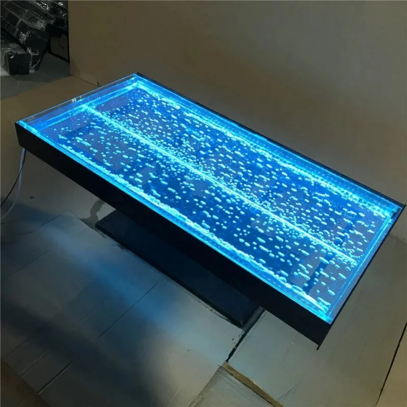 custom.Customized LED Bubble Wall Coffee Table Foldable Modern Design Home Living Room School & Mall Waiting Room