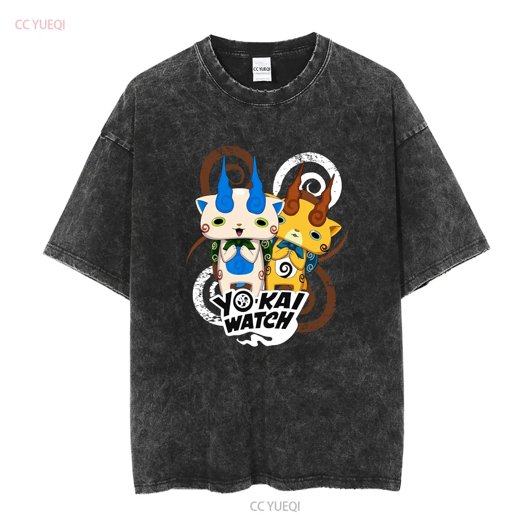 تي شيرت يو كاي يوكاي كوماسان وكوماتجيرو كوما براذرز تي شيرت NWT رسمي عتيق مغسول للجنسين أوم مصمم ملابس غير رسمية