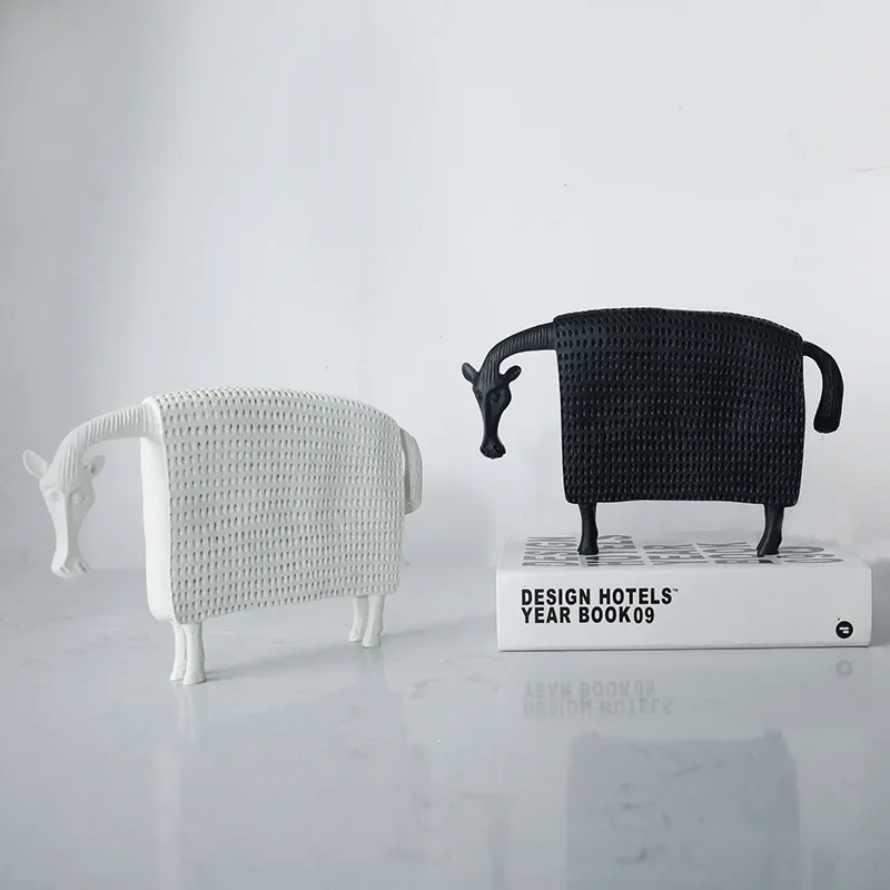 

Animal Artistic Modern Simple Style Light Luxury Resin Ornaments for Home Desktop Decoration All-match Model Houses Cute